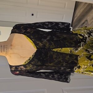 Vintage Black Lace Cover up